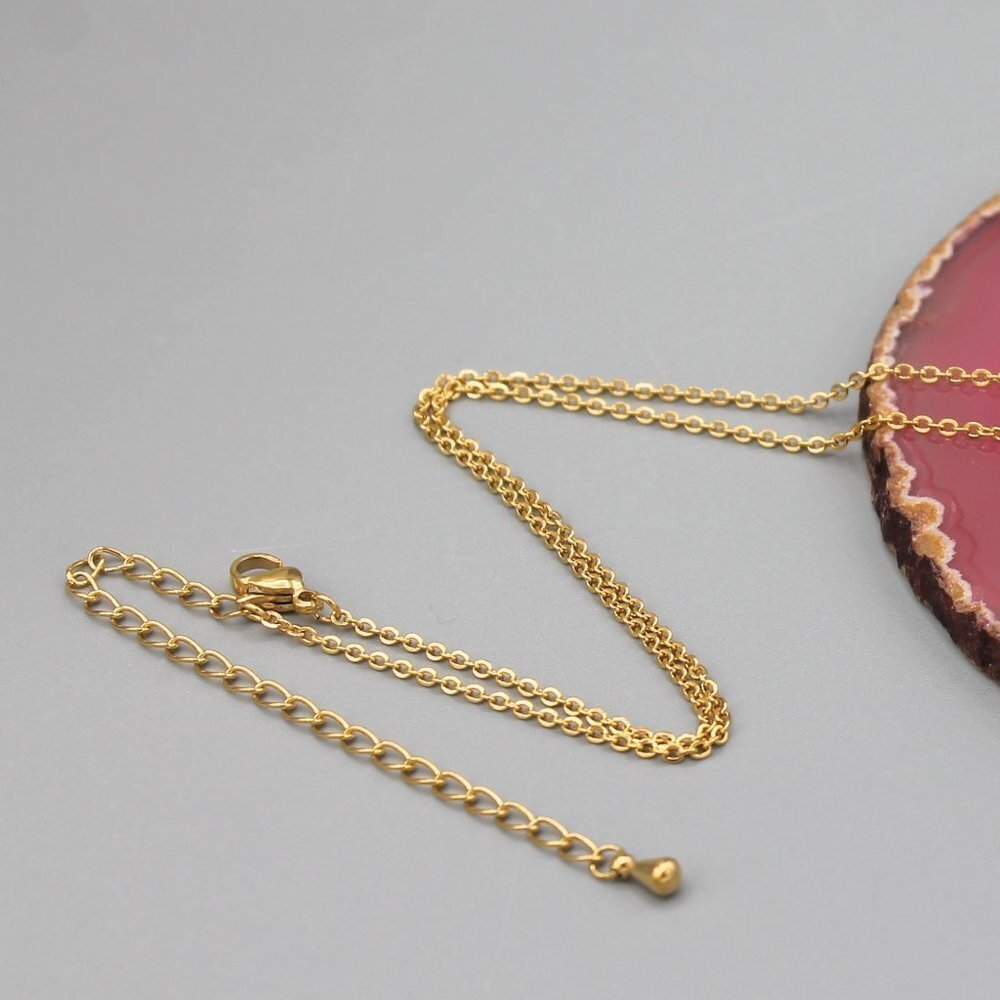 Karma circle of life yellow gold tone necklace - Picture 4 of 7